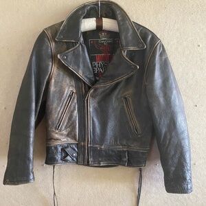 Distressed Motorcycle Jacket